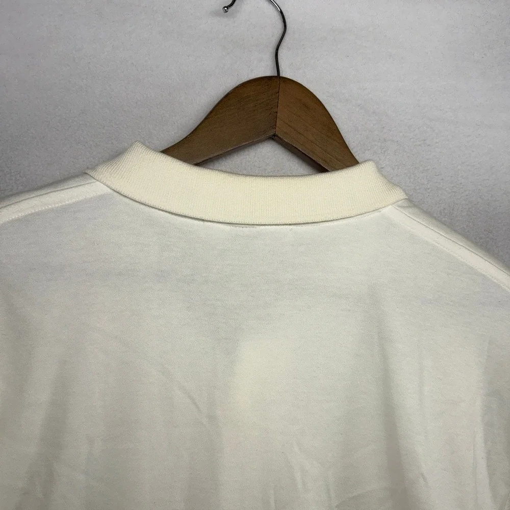 Vintage Ralph Lauren Polo Shirt Men's XL White Classic knit Pony Embroidered NEW